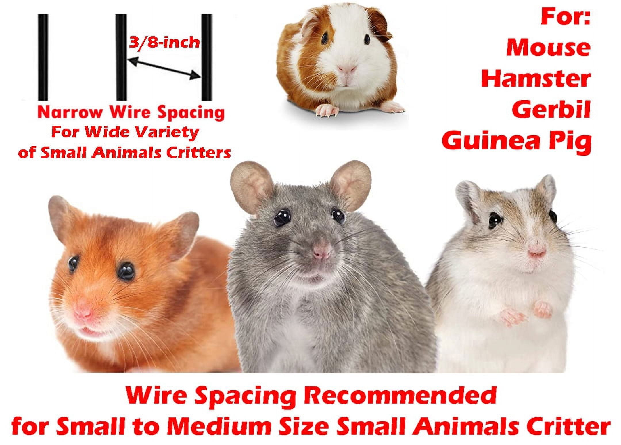 Large 3-Story Acrylic Clear Hamster Palace Habitat Home House Cage for Guinea Pig Rodent Gerbil Rat Mice Mouse