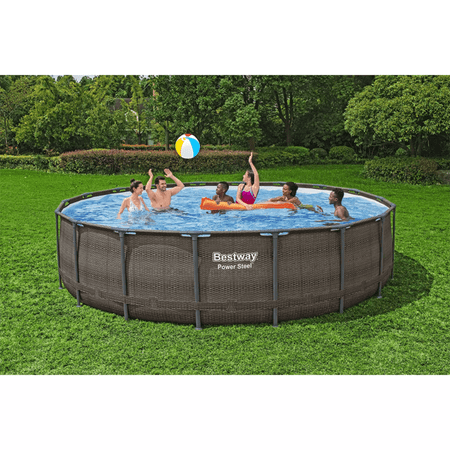 Bestway Power Steel 18’ x 48” Round Above Ground Pool Set