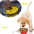thumbnail image 3 of Pet Folding Silicone Bowl Collapsible Dog Food Bowl Water Large Outdoor Pet Travel Bowl Portable Puppy Food Container Feeder ShopWise Round, 3 of 11