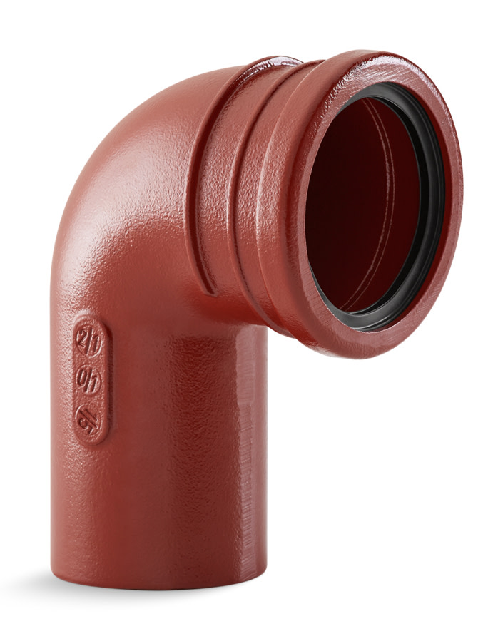 Kohler K7208 2" X 4" Veil Cast Iron Waste Pipe For Wall Hung Toile