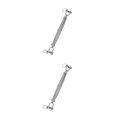 thumbnail image 2 of Youkk Tendeur de Câble en Acier Inoxydable Corps Fermé Fourche Vis Gréement Argent M12 2ensemble, 2 of 6