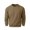 Khaki, variant on Mfakffe Men Solid Crewneck Pullover Tops Loose Fit Long Sleeve Sweatshirts Soft Fleece Casual Layering Apparel for Fall Winter Daily Outdoor Wear