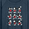 thumbnail image 3 of Mickey & Friends - Mickey Poses Grid - Women's Lightweight French Terry Long Sleeve Shirt, 3 of 5