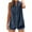 Navy, variant on WRKEKC Summer Blouses for Women, Summer Tank Tops for Womens, Women's Casual Summer Button-Up Solid Color Sleeveless Casual Tank Tops
