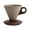 A, variant on A Vintage Ceramic Coffee Cup, Elegant Conical Mug With Coarse Funnel Shape And Wood Handle For Home, Office, Kitchen Use, 200Ml Capacity