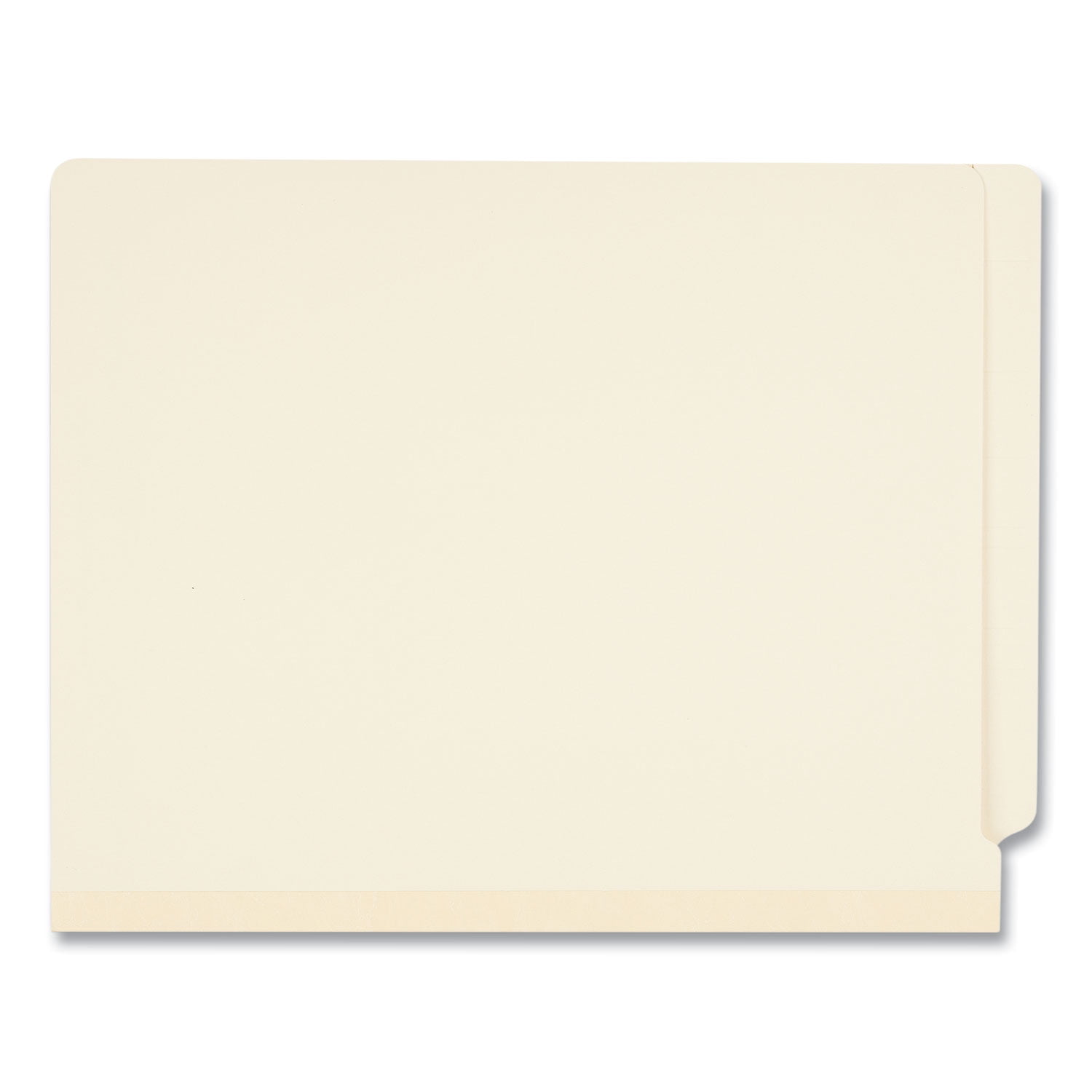 Six-Section Manila End Tab Classification Folders, 2 Dividers, Letter Size, Manila, 10/Box
