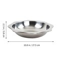 thumbnail image 4 of MasteelfCA 1pc Stainless Steel Octagonal Dinner Plate Crayfish Lobster Dish Food Container, 4 of 7