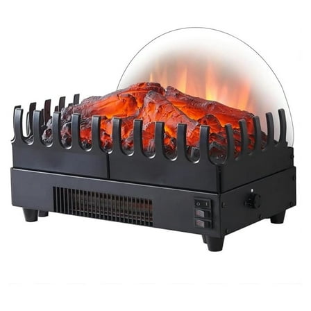 16" Electric Fireplace Log Heater 750/1500W