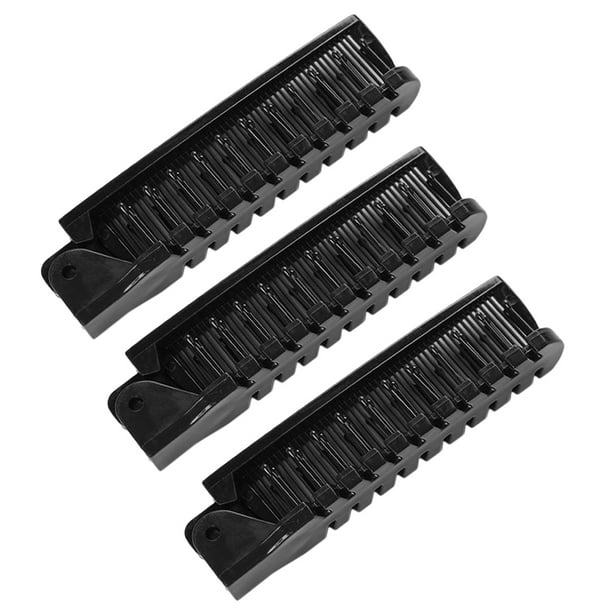 3 cepillos de pelo plegables de viaje, peines portátiles de doble cabezal, peines de bolsillo.