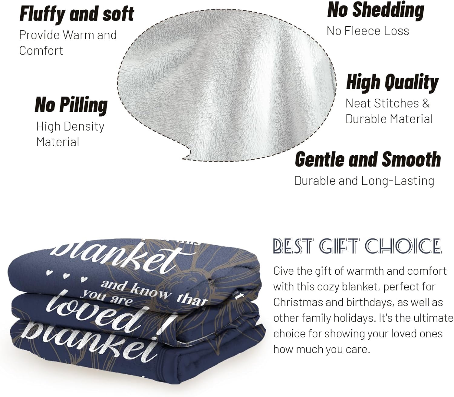 Get Well Soon Gifts, Hug Blanket, Inspirational Gifts for Her Him, Cancer Care Gifts for Women or Men, Encouragement Healing/After Surgery/Thinking of You Gifts