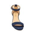 thumbnail image 4 of Women's Adjustable Ankle Strap Open Toe Low Wedge Sandal Comfortable Platform Heeled Sandals, 4 of 5