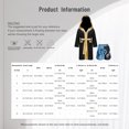 thumbnail image 7 of iiniim Kids Boys Boxing Metallic Satin Robe Open Front Hooded Grown Cloak with Belt and Boxer Shorts B5 6, 7 of 7