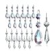 thumbnail image 1 of Juego de colgantes de prismas de cristal para lámpara de araña, piezas de cristales de araña de carámbano en forma de lágrima transparente de 38 Mm, 48 Uds., 1 of 5