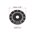 thumbnail image 2 of Uxcell 0-100 Dial Face Plate For Variable Transformer Potentiometer (5-Pack, Yellow/Black) 2 of 2