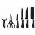 thumbnail image 1 of Set de Cuchillos de Acero Inoxidable 6 Piezas Negro, 1 of 6