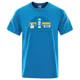 thumbnail image 3 of Camiseta estampada divertida con música sarcástica y texto "Nunca olvides" para hombre, holgada, de gran tamaño, informal, transpirable, de manga corta, 3 of 5