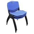 thumbnail image 5 of Kobe 60" Maple Flip Top Mobile Training Table and 2 'M' Stack Chairs, Multiple Colors, 5 of 6