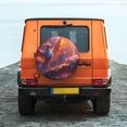 thumbnail image 6 of Susaid Fantasy Bird Illustration Print Water Proof Spare Tire Cover Wheel Tire Dust-proof Cover Fit Trailer, RV, SUV and Many Vehicle-16 inch, 6 of 6