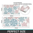 thumbnail image 7 of Blue and Pink Christmas Snowflake Pattern Kitchen Rugs Sets Of 2,Anti Fatigue Kitchen Mat Rugs Non Slip Washable,Decorative Kitchen Floor Mats for Kitchen,Sink,Laundry,17"x30"+17"x47", 7 of 7