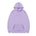 thumbnail image 6 of Huankd Womens Sweatsuits 2 Piece Set 2026 Casual Winter Long Sleeve Hoodie Loose Wide Leg Sweatpants Spring Tracksuit Purple L, 6 of 8