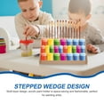 thumbnail image 3 of LEORX Model Paint Organizers and Storage Ink Bottle Rack Wood Beige 1Pcs, 3 of 8
