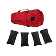 thumbnail image 3 of Bolsa de arena vacía para entrenamiento de 5 piezas, bolsa de arena para entrenamiento de levantamiento de pesas con peso Rojo, 3 of 8