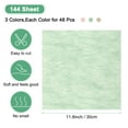 thumbnail image 3 of 144 Pack Korean Cotton Wrapping Flower Paper - Floral Wrapping Paper (11.8x11.8inches, Green+Pink+Nude), 3 of 6