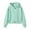 Green, variant on Short Hooded Zipper Cardigan Jacket Korean Style and Casual Hooded Sweatshirt,Sweatshirt for Women,S