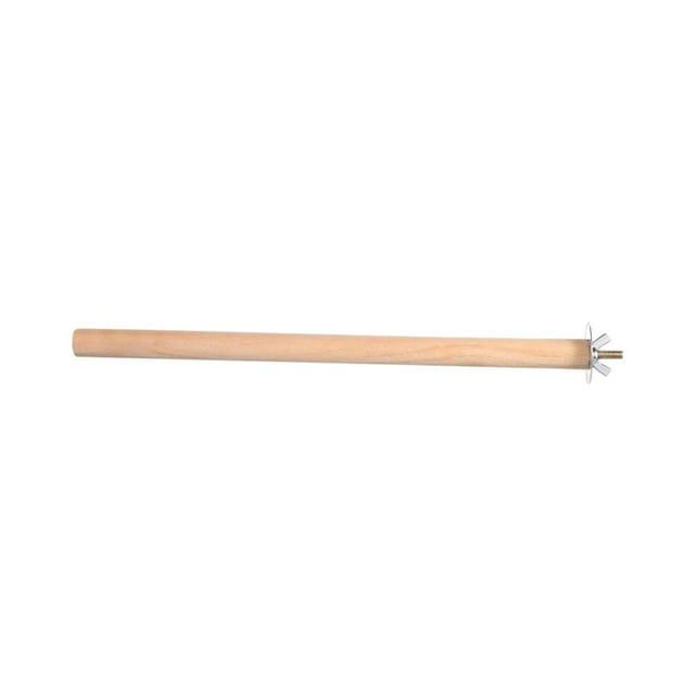 Percha de madera maciza para pájaros, poste de pie para jaulas, cacatúas, canarios y pinzones. 25 cm