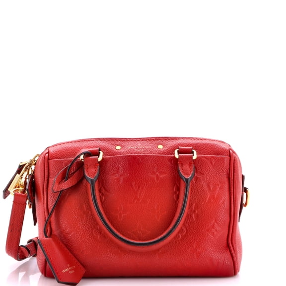 Pre-Owned Speedy Bandouliere NM Bag Monogram Empreinte Leather 20 By Rebag
