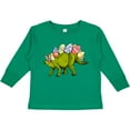 thumbnail image 3 of Inktastic Easter Bunny Stegosaurus with Eggs and Pink Ears Boys or Girls Long Sleeve Toddler T-Shirt, 3 of 5