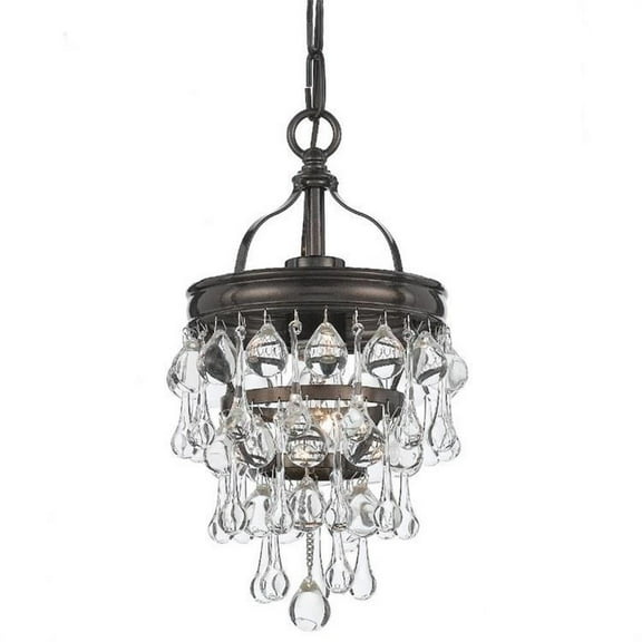 1 Light Pendant in Traditional and Contemporary Style 7.25 inches Wide By 13.75 inches High-Vibrant Bronze Finish Bailey Street Home 49-Bel-1626726