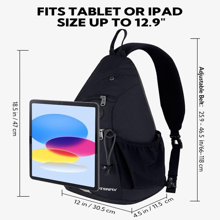 Water-Resistant Sling Backpack, Adjustable Strap, 18L Capacity for Travel & Amazon.com: SKYSPER Sling Laptop Bag (Up to 13 Inch) - 18L  main image 3