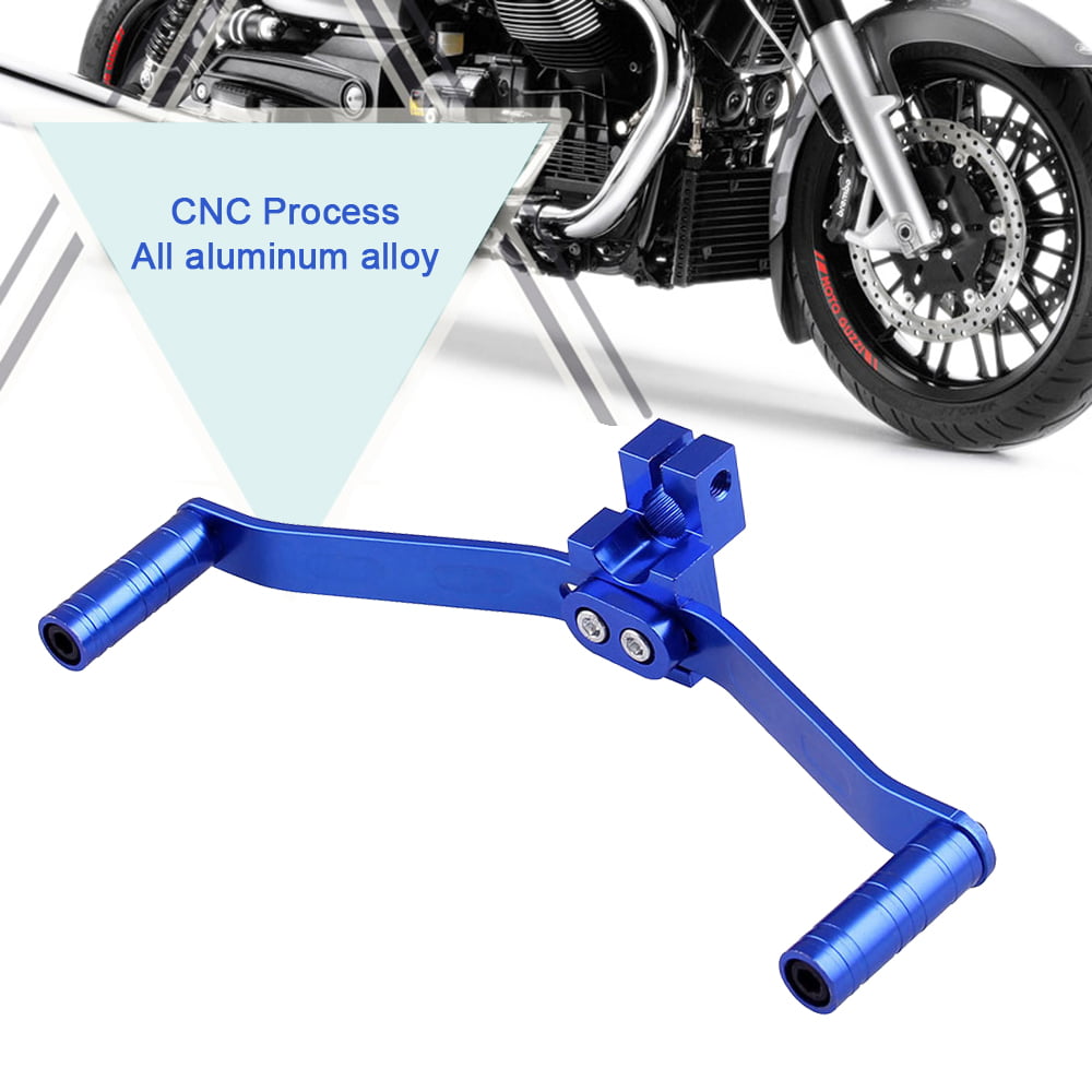 Gear Shift Lever,Universal Motorbike Modification Accessory CNC Aluminum Alloy Gear Shift Lever 150x65mm Blue