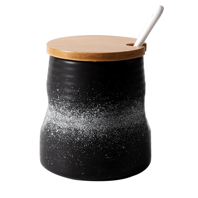 Qeeadeea Sugar Bowl With Lid And Spoon, Sugar Storage Jar, Sugar Pot, Sugar Container Spice Jar, Sugar Salt Pot Seasoning Canister-b-340ml