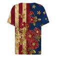 thumbnail image 6 of Patriotic Shirts for Women Red White Blue Graphic V Neck Tshirt Casual Comfortable Summer Top 4th of July Clothes, 6 of 6