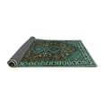 thumbnail image 2 of Ahgly Company Indoor Square Persian Turquoise Blue Traditional Area Rugs, 7' Square, 2 of 4