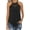 Black, variant on Women's Casual Summer Cute Lace Halter Neck Flowy Pleated Workout Sleeveless Tank Tops T-shirts Blouses.