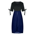thumbnail image 4 of YanHoo Women's Party Dresses Sexy Cold Shoulder Vintage V Neck Plus Size Elgant Maxi Dress, 4 of 8