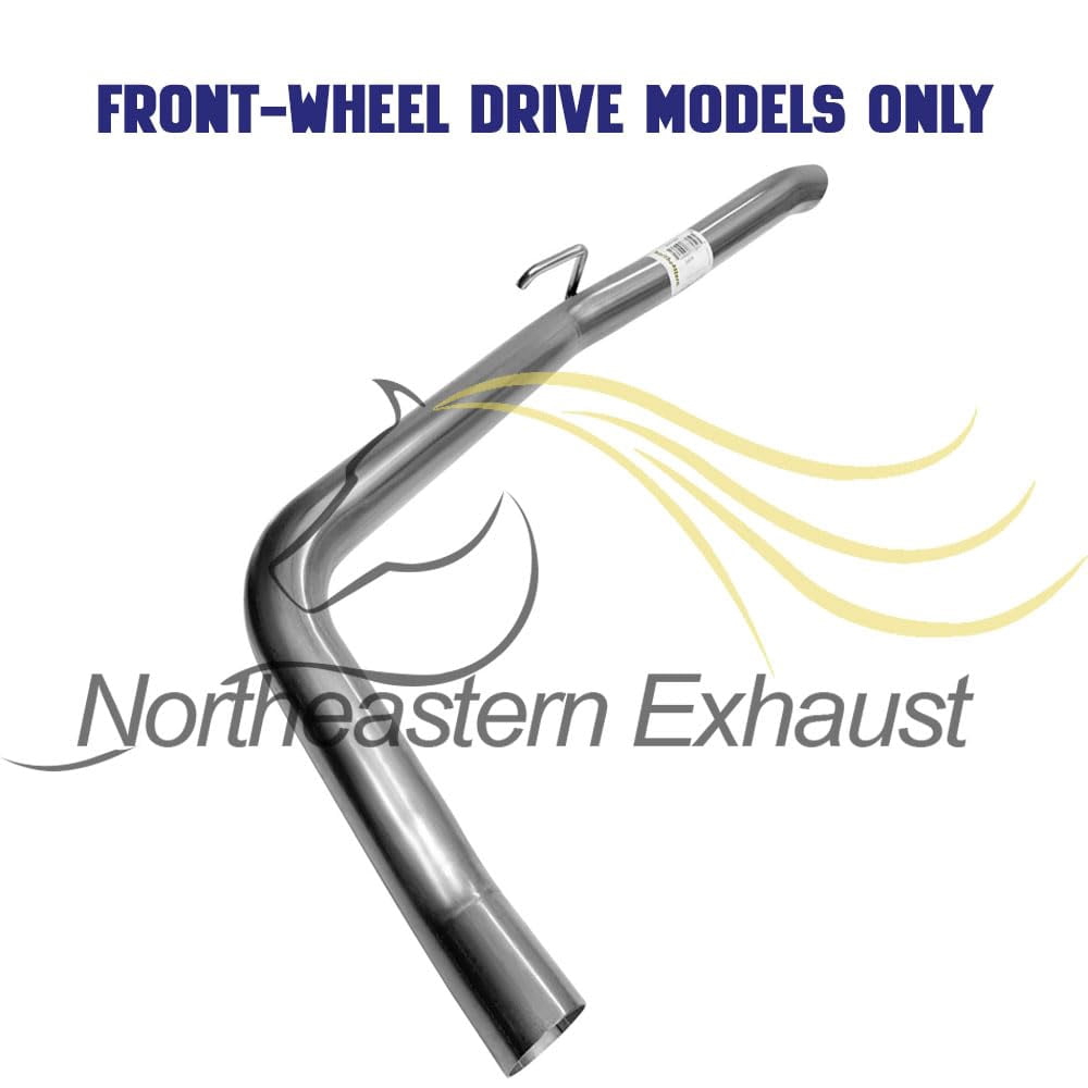 Northeastern Exhaust Resonator Pipe Muffler & Tailpipe System Fits 2004-2006 Toyota Sienna 3.3L FWD - Direct Fit | Stainless Steel