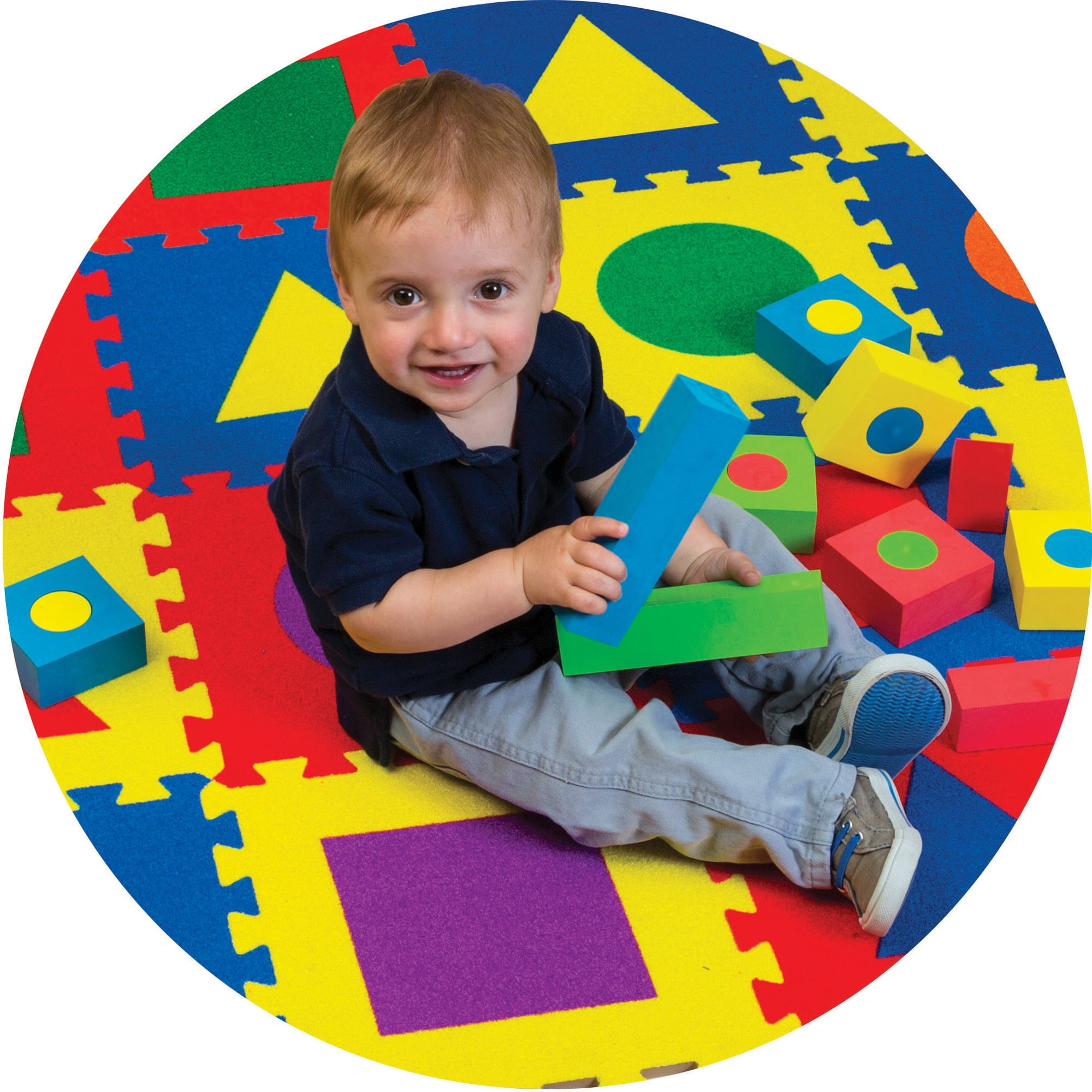 Pacon, Pacac4354, Wonderfoam Shapes Carpet Tiles, 1 / Set, Assorted