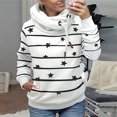 thumbnail image 2 of Blusa con capucha y manga larga con cuello alto y estampado para mujer Fridja  fksj4311, 2 of 5