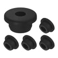 thumbnail image 1 of Uxcell Paquete de 5 Grommets de Silicona de 7/8 Pulgadas de Diámetro, ID de 7/16 Pulgadas para Cableado, Tapones de Agujero, Escritorio, Tubería de Agua, Hidropónico, Irrigación [Negro], 1 of 1