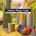 thumbnail image 5 of Exquisite 9 oz. Yellow Disposable Paper Cups, 100 Count, 5 of 5