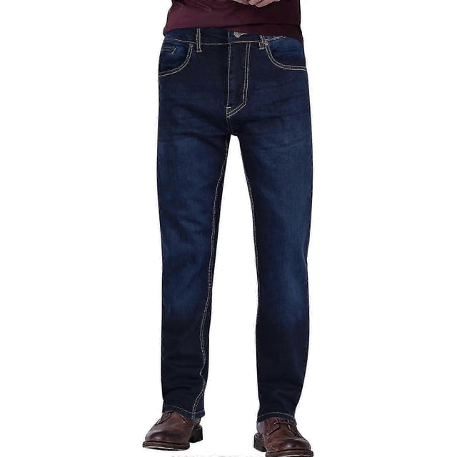 Mens Denim Jeans Straight Fit Boot Cut Jeans