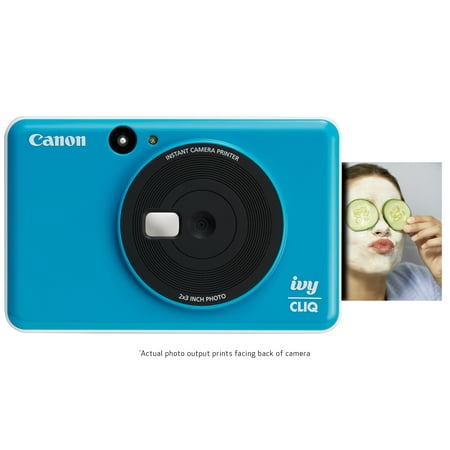 Canon Seaside Blue IVY CLIQ Instant Camera (Best Camera For Instagram Makeup Photos)