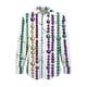 thumbnail image 2 of TaTaai Womens Carnival Print Long Sleeve Shirt Round Neck Casual Polyester Blouse Lightweight Festival Holiday Top Runs Small Gift, 2 of 5