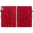 thumbnail image 2 of FJLBDE Case for Lenovo Tab M9 9.0 Inch 2023 Released TB-310FU, Embossed Flower PU Leather Flip Wallet Folio Stand Cases Cover, Red, 2 of 7