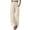 Beige, variant on Women's Spring Satin Straight Leg Pants Loose Casual Comfort Fit