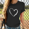 thumbnail image 5 of Cozyfort T-Shirts Womens Graphic Heart or Butterfly Print Women's T-Shirt Short Sleeve Crewneck for Summer Summer Shirts for Women Graphic, 5 of 5
